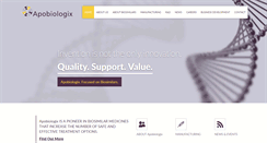 Desktop Screenshot of apobiologix.com